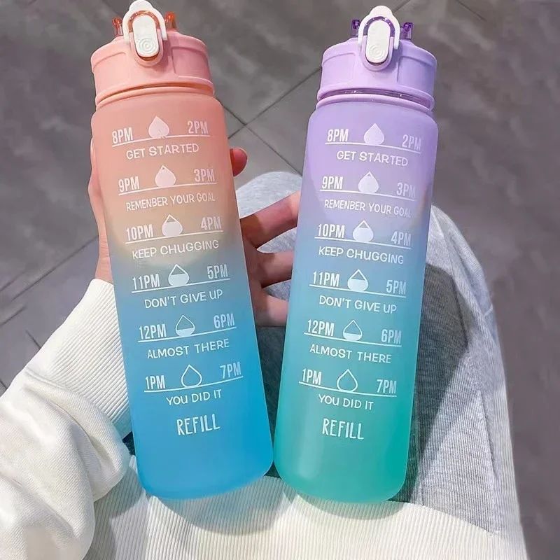 Outdoor Sports Adventure - Bouteille d'eau de sport avec paille