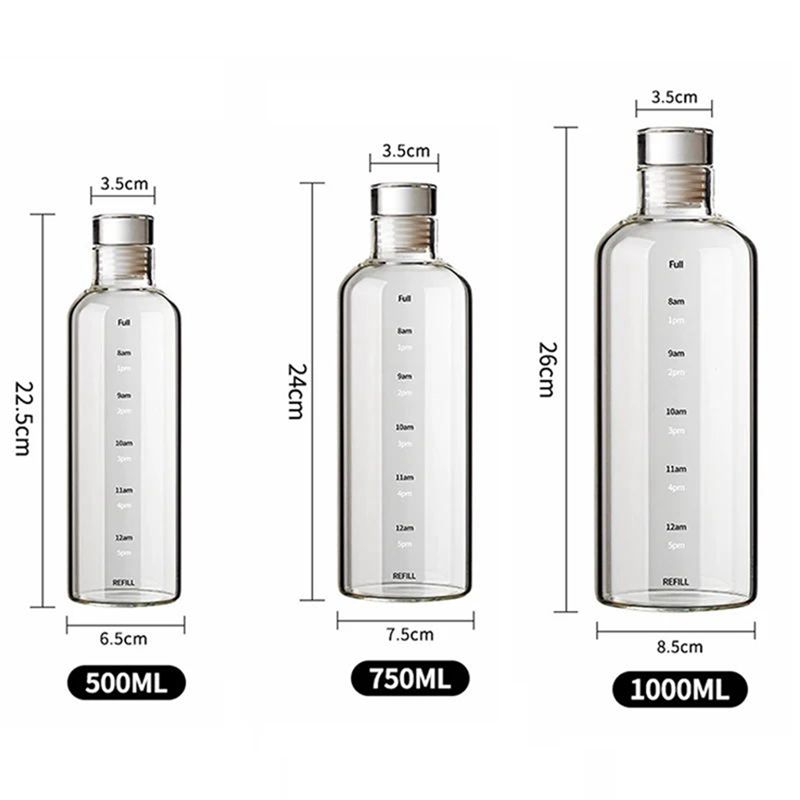 Bouteille d'eau de sport en ve - Outdoor Sport Glass Water Bottle avis et prix